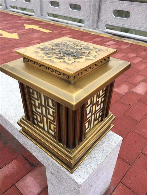 恒逸照明供应新中式拉丝铜园林景观灯