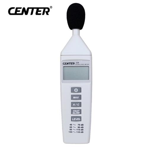台湾群特CENTER 329分贝仪声级计噪音计高精度噪声测试仪