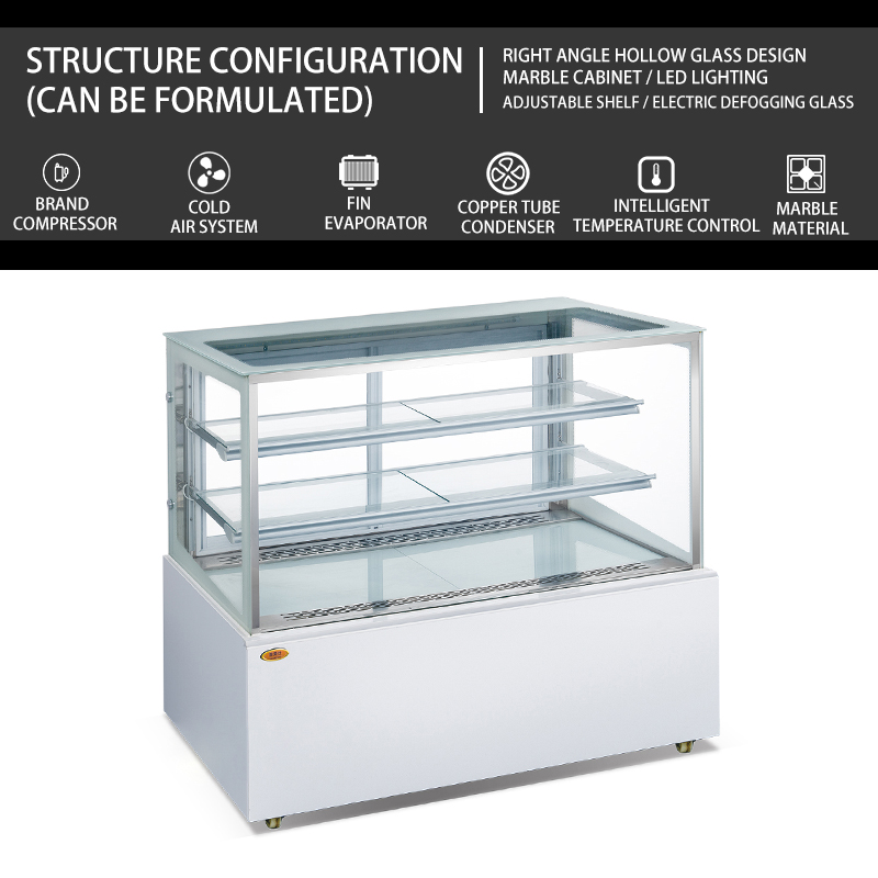 掌柜迪日式直角前后移门蛋糕柜 慕斯麦卡龙水果甜品风冷保鲜展示柜定制