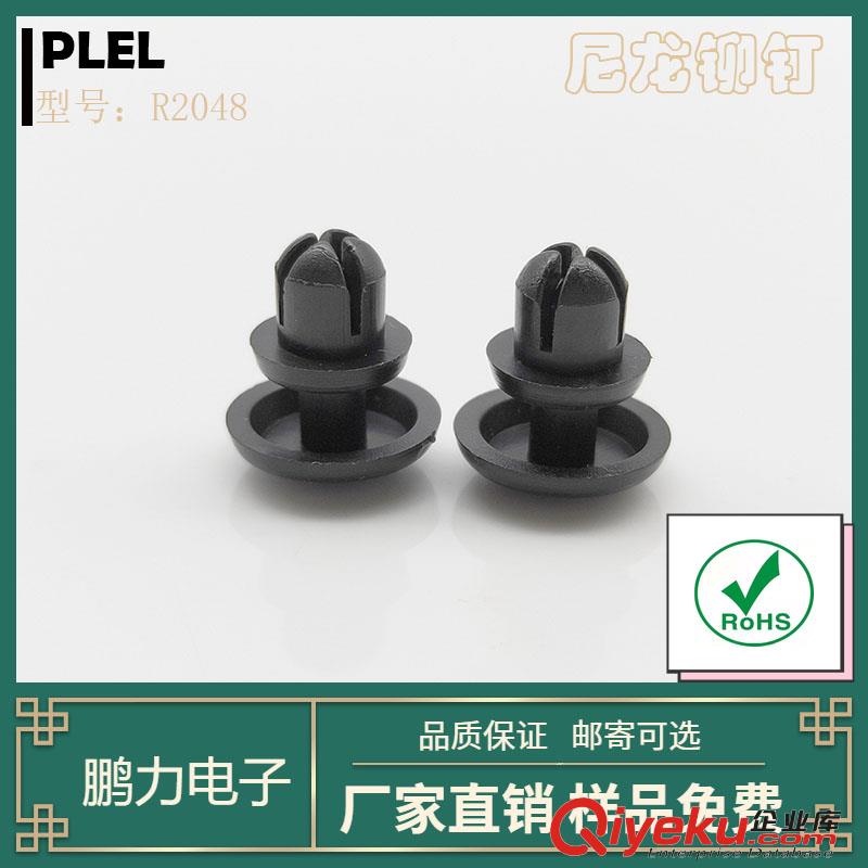 廠家直銷 尼龍鉚釘塑料鉚釘塑膠鉚釘標牌鉚釘PC板鉚釘子母R形原始圖片3
