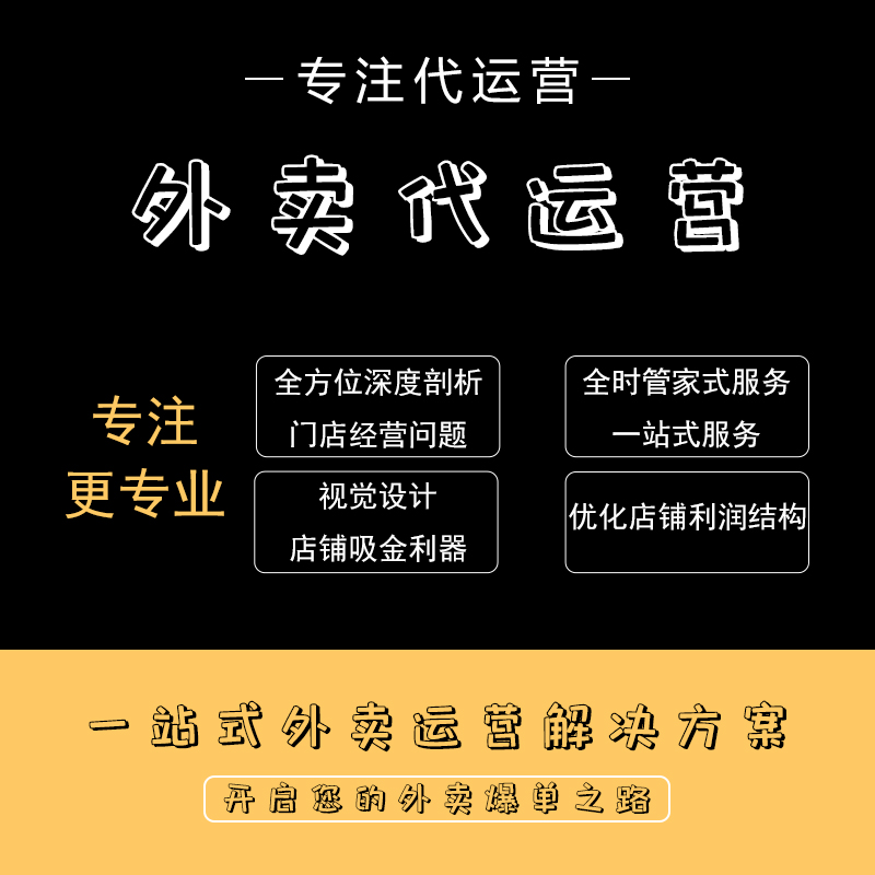 美團餓了么外賣店鋪免費診斷活動運營推廣