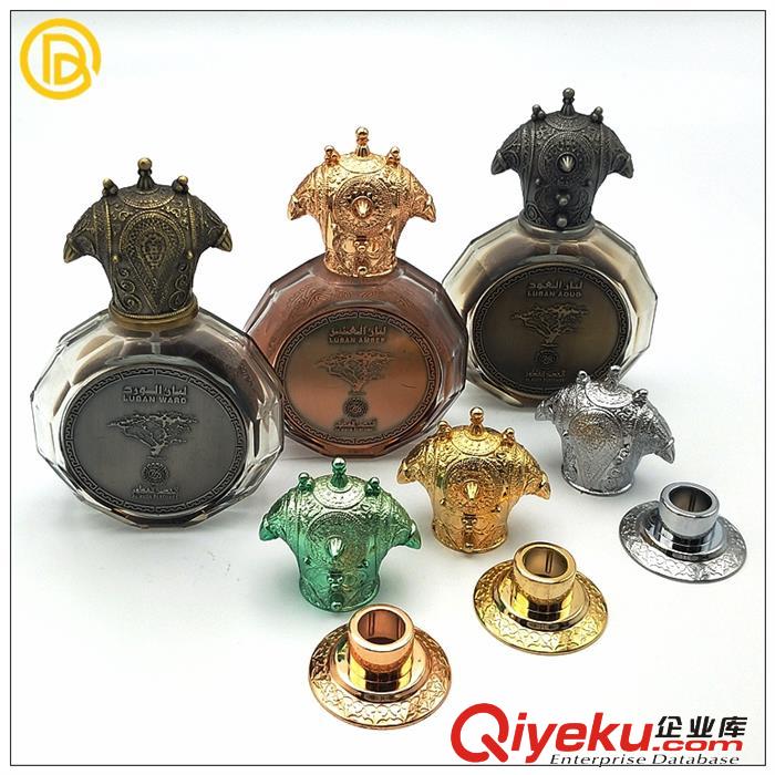 創意牛角鋅合金香水蓋化妝品香水蓋金屬香水瓶蓋定制生產