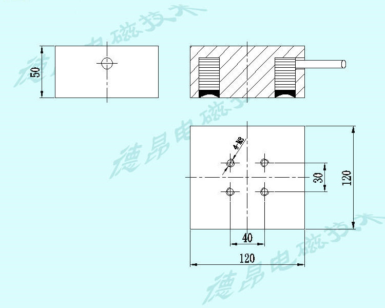 電磁鐵吸盤長方形