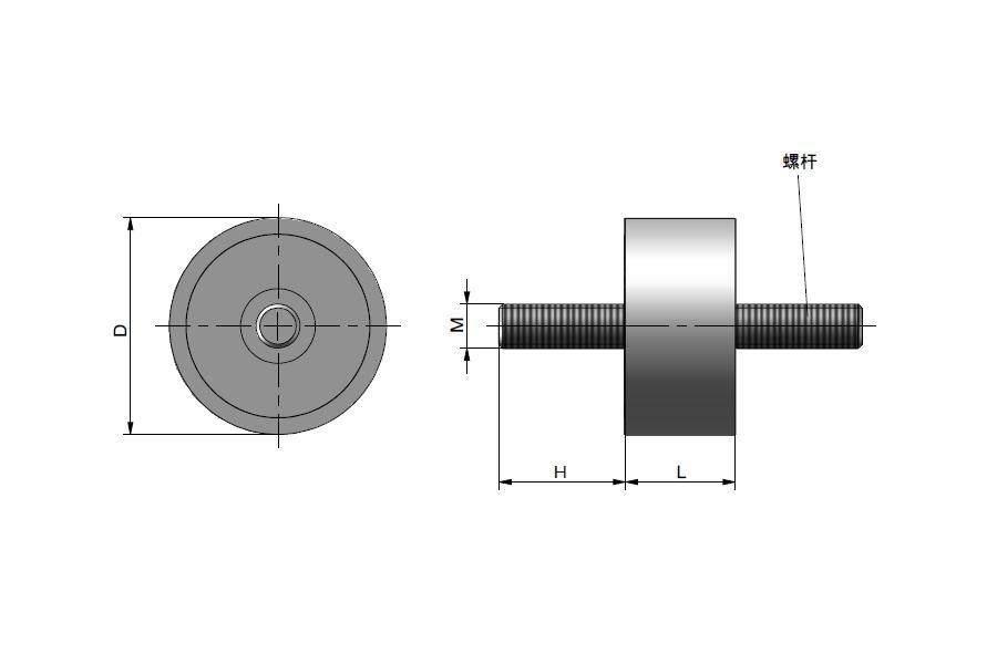 TANJA J01廠家直供標準型橡膠減震器 發電機用減震器 彈性機械用減震器原始圖片2