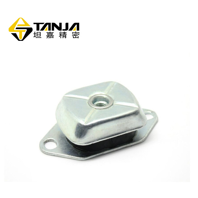 TANJA J06黑色橡膠腳墊型減震器 橡膠金屬風(fēng)機(jī)用減震器 發(fā)電機(jī)減震器