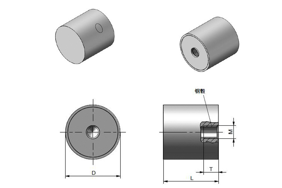 TANJA J05工礦機械用標(biāo)準(zhǔn)型減震器 電動馬達(dá)可用減震器  橡膠減震器