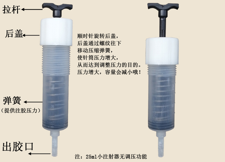 生产厂家混凝土裂缝修补注胶器 灌缝胶注射器针筒