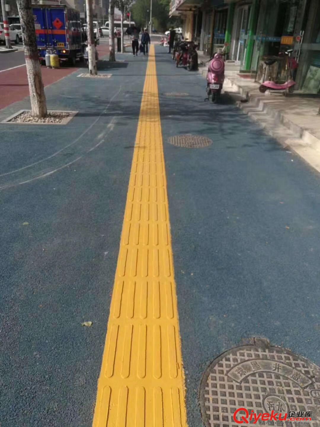 彩色景觀人行道噴涂 人行道瀝青路面改色 彩色噴涂